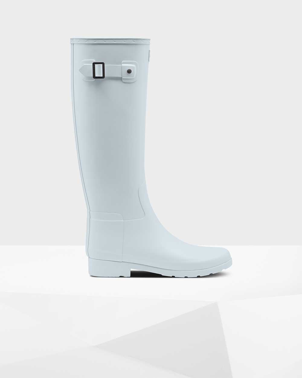 Hunter Women's Refined Slim Fit Tall Wellington Boots Grey,EVCS34015